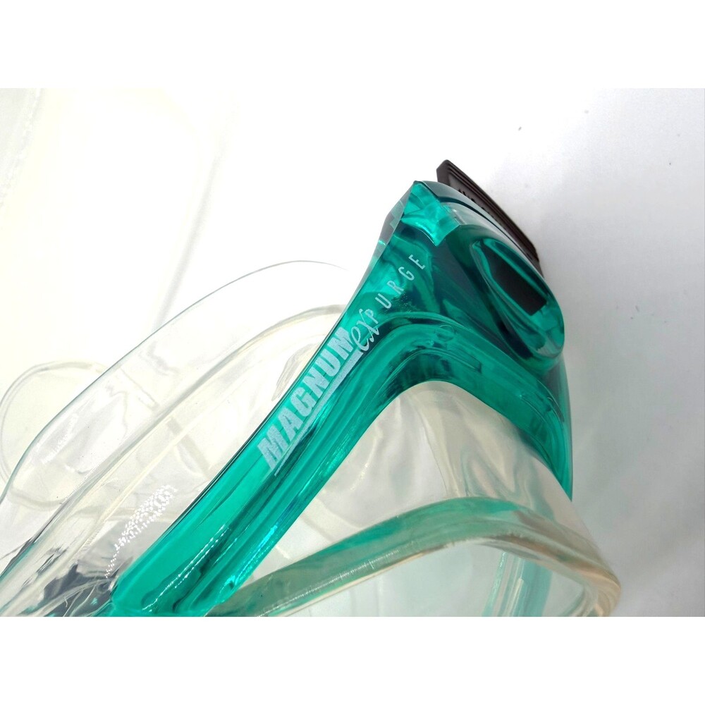 Sherwood Scuba Magnum Ex Purge Diving Mask Teal Silicone Hard Storage Case New - Picture 6 of 8